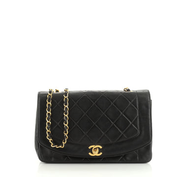 Chanel Vintage Diana Flap Bag Quilted Lambskin Medium