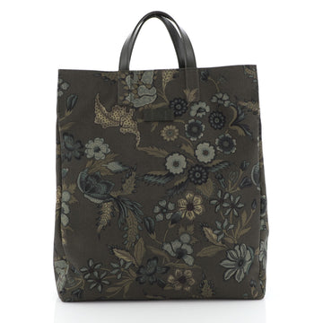 Gucci G-Active Knight Tote Flora Canvas Tall