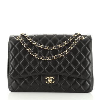 Chanel Classic Single Flap Bag Quilted Lambskin Jumbo