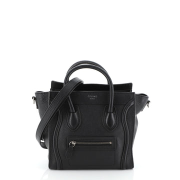 Celine Luggage Bag Grainy Leather Nano
