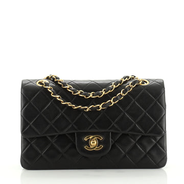 Chanel Vintage Classic Double Flap Bag Quilted Lambskin Small