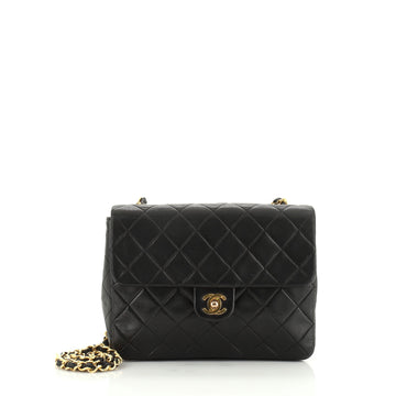 Chanel Vintage Square Classic Flap Bag Quilted Lambskin Small