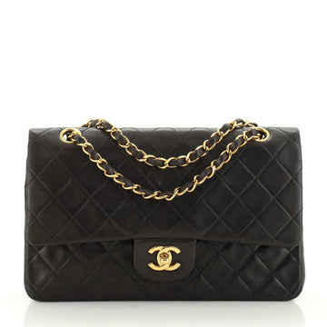 Chanel Vintage Classic Double Flap Bag Quilted Lambskin Medium