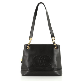 Chanel Vintage Timeless CC Charm Shoulder Bag Leather Medium