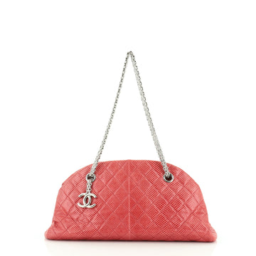 Chanel Just Mademoiselle Bag Quilted Lizard Small
