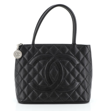 Chanel Medallion Tote Quilted Caviar 