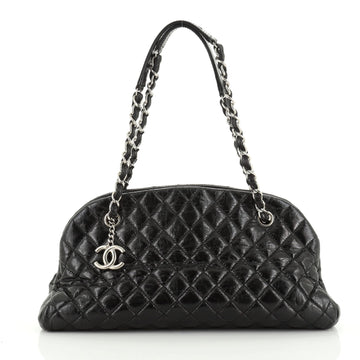 Chanel Just Mademoiselle Bag Quilted Glazed Calfskin Medium