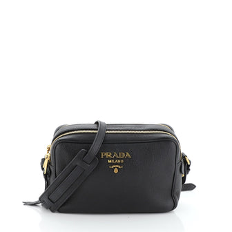 Prada Double Zip Camera Bag Vitello Daino 