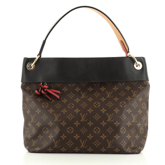 Louis Vuitton Tuileries Hobo Monogram Canvas with Leather 