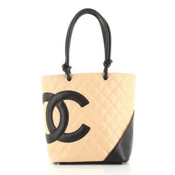 Chanel Cambon Tote Quilted Leather Medium