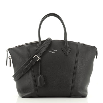 Louis Vuitton Soft Lockit Handbag Leather PM