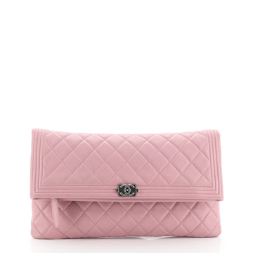 Chanel Boy Beauty CC Clutch Quilted Lambskin 
