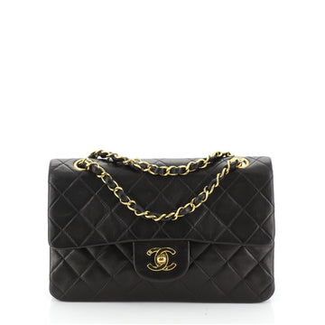 Chanel Vintage Classic Double Flap Bag Quilted Lambskin Small