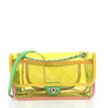 Chanel Coco Splash Flap Bag Quilted PVC With Lambskin Medium