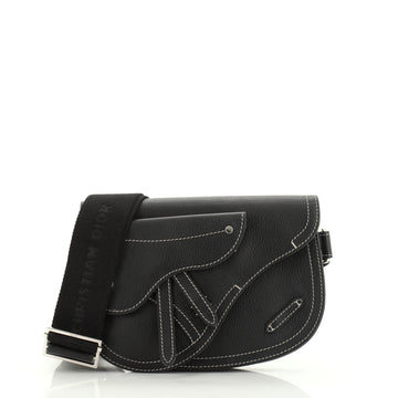 Christian Dior Saddle Messenger Bag Leather 