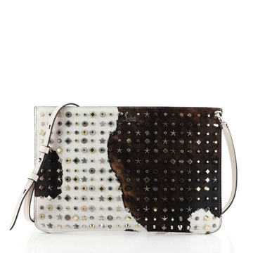 Christian Louboutin Loubiclutch Spiked Pony Hair 