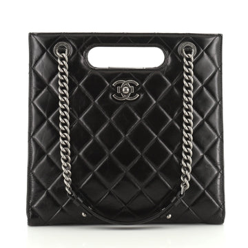 Chanel Perfect Edge Shopping Tote Quilted Goatskin Tall