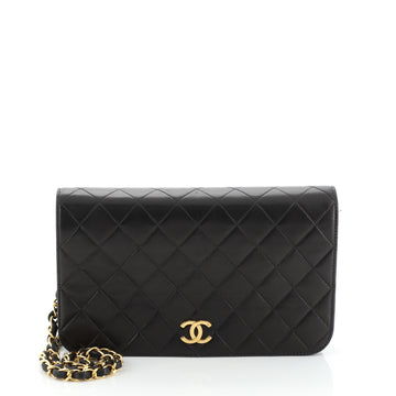 Chanel Vintage Full Flap Bag Quilted Lambskin Medium