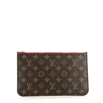 Louis Vuitton Neverfull Pochette Monogram Canvas Large