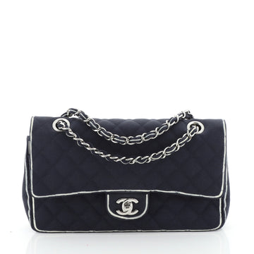 Chanel Classic Double Flap Bag Quilted Grosgrain Medium
