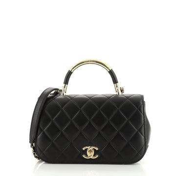 Chanel Carry Chic Flap Bag Quilted Lambskin Small