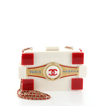 Chanel Paris-Habana Lego Clutch Plexiglass 