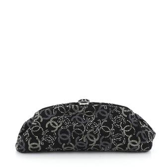 Chanel Paris-Shanghai Pudong Clutch Strass Embellished Tweed 