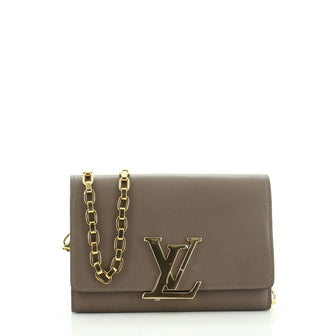 Louis Vuitton Chain Louise Clutch Leather GM