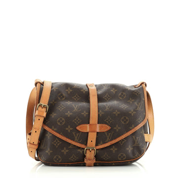 Louis Vuitton Saumur Handbag Monogram Canvas 30
