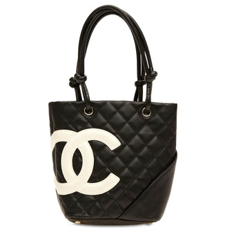 Chanel Cambon Quilted Calfskin Bucket Small