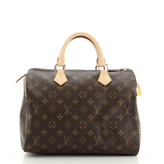 Louis Vuitton Speedy Handbag Monogram Canvas 30