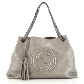 Gucci Soho Chain Strap Shoulder Bag Leather Large