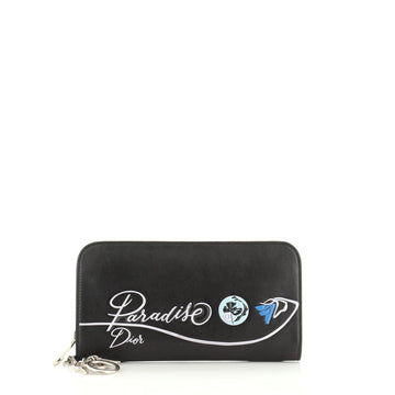 Christian Dior Diorissimo Voyageur Wallet Printed Leather Long