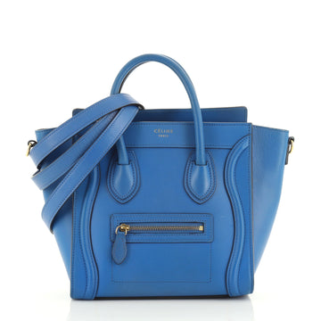 Celine Luggage Bag Smooth Leather Nano