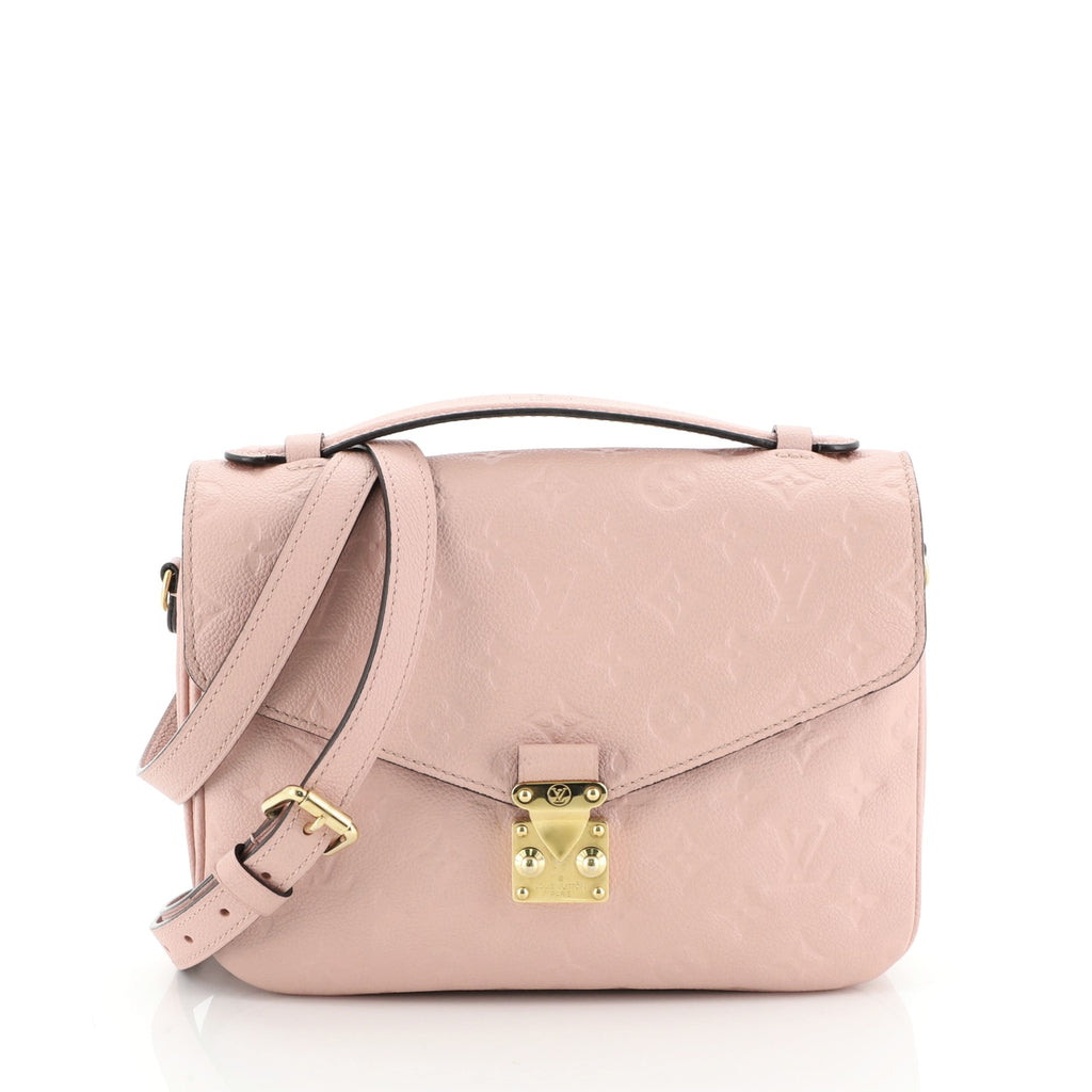 Louis Vuitton Pochette Metis Monogram Empreinte Leather Pink 483811