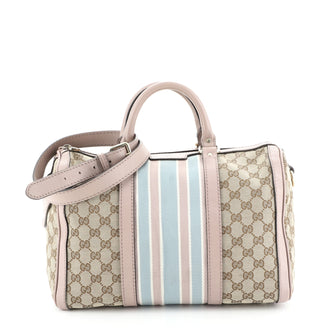 Gucci Vintage Web Boston Bag GG Canvas Medium
