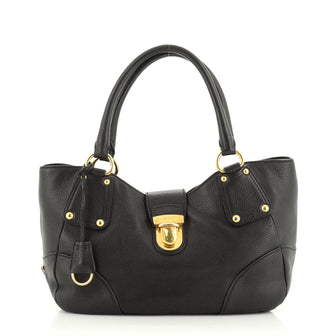 Prada Antic Pushlock Tote Vitello Daino Large