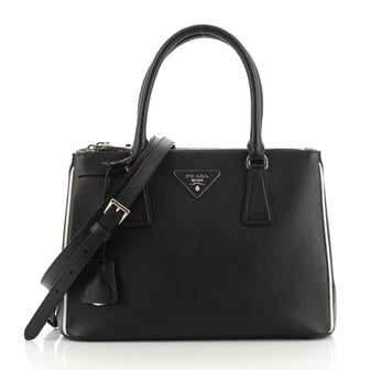 Prada Double Zip Lux Tote Saffiano Leather Small