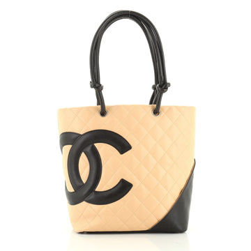 Chanel Cambon Tote Quilted Leather Medium