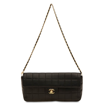 Chanel East West Chocolate Bar Flap Lambskin