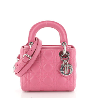 Lady Dior Bag Cannage Quilt Lambskin Mini