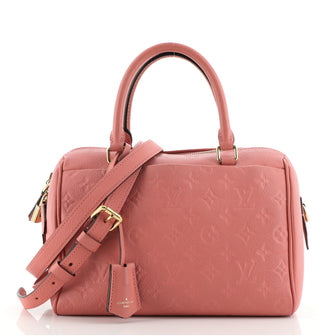 Louis Vuitton Speedy Bandouliere NM Handbag Monogram Empreinte Leather 25