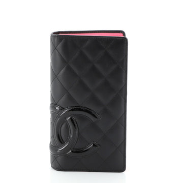 Chanel Cambon Wallet Quilted Lambskin Long