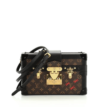 Louis Vuitton Petite Malle Handbag Monogram Canvas 