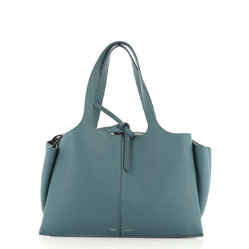 Celine Tri-Fold Shoulder Bag Grained Calfskin Medium