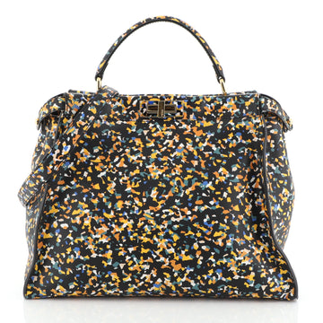 Fendi Peekaboo Bag Printed Leather Large
