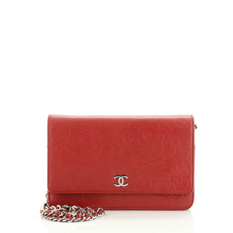 Chanel Wallet on Chain Camellia Lambskin 