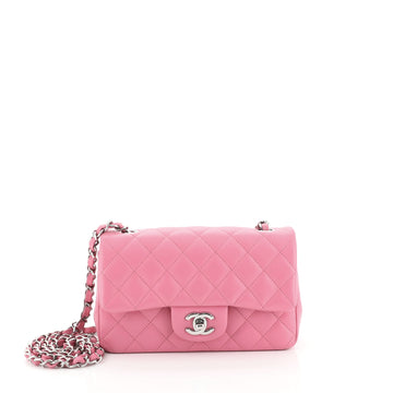 Chanel Classic Single Flap Bag Quilted Lambskin Mini