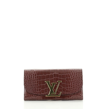 Louis Vuitton Vivienne LV Wallet Alligator Long