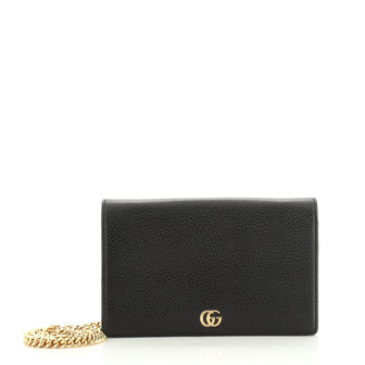 Gucci Petite GG Marmont Chain Wallet Leather Mini